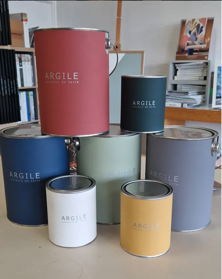 Collection de pots de peinture Argile Couleur de Terre